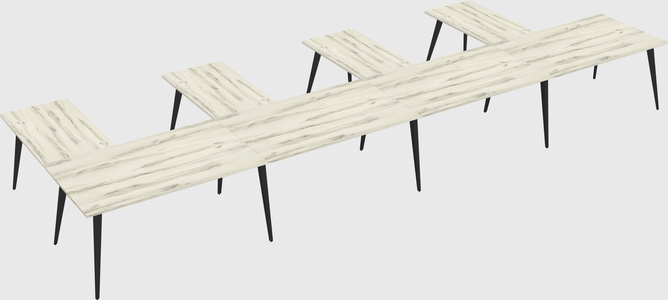 Modern l-shaped office desk