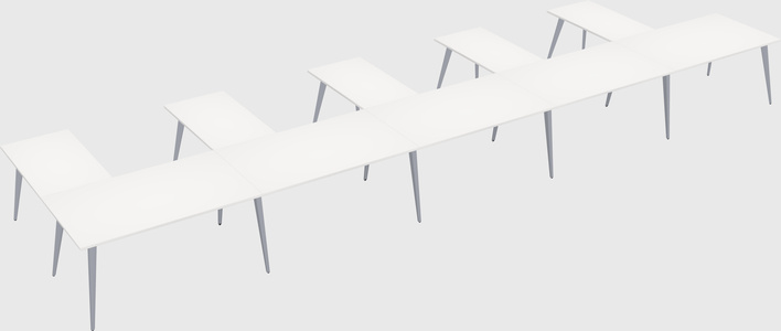 Modern l-shaped office desk