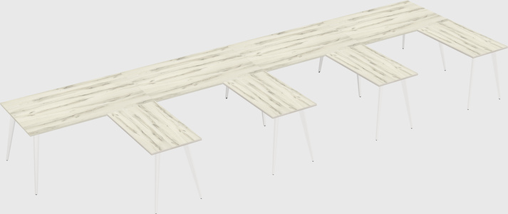 Modern l-shaped office desk