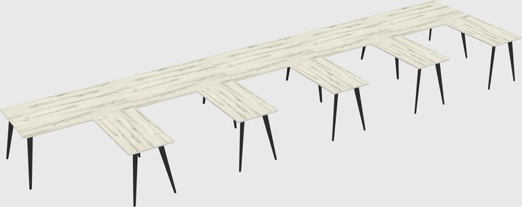 Modern l-shaped office desk