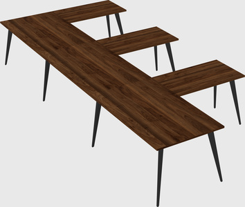 Modern l-shaped office desk
