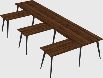 Modern l-shaped office desk