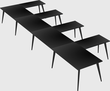 Modern l-shaped office desk