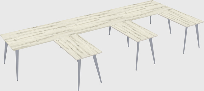Modern l-shaped office desk