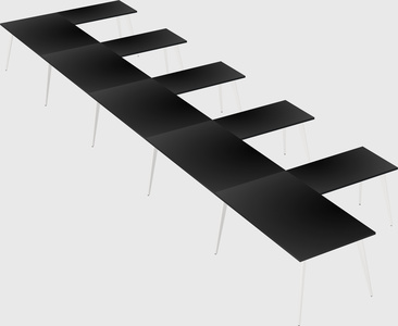 Modern l-shaped office desk