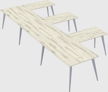 Modern l-shaped office desk