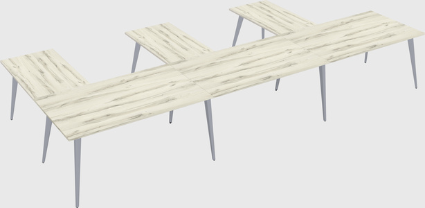Modern l-shaped office desk