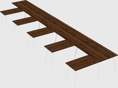Modern l-shaped office desk