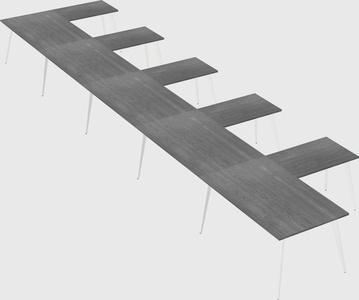 Modern l-shaped office desk