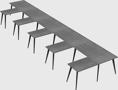 Modern l-shaped office desk