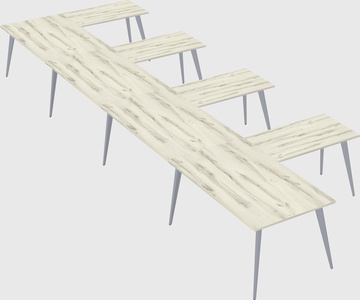 Modern l-shaped office desk