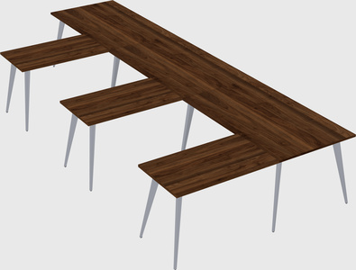 Modern l-shaped office desk