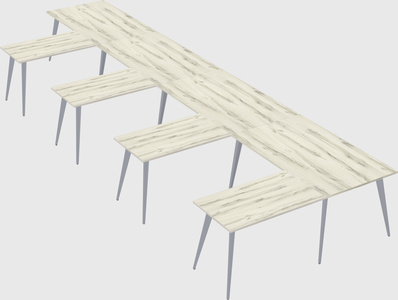 Modern l-shaped office desk