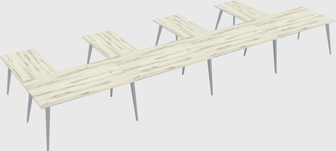 Modern l-shaped office desk