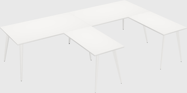 Modern l-shaped office desk
