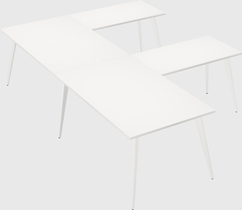 Modern l-shaped office desk