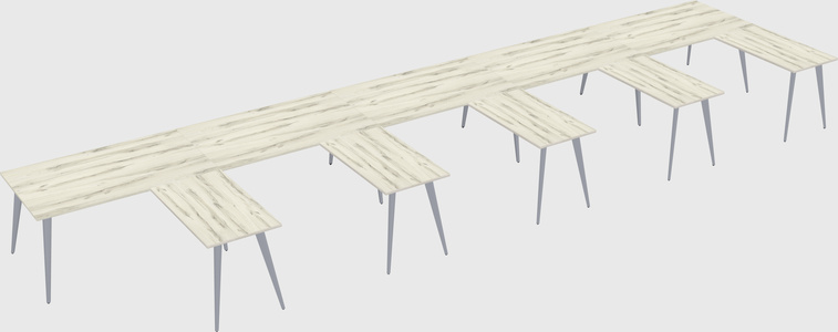 Modern l-shaped office desk