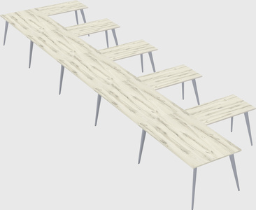Modern l-shaped office desk