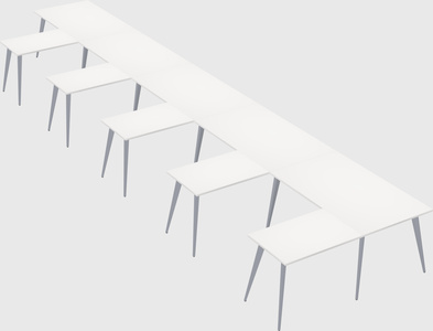 Modern l-shaped office desk