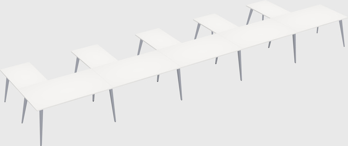 Modern l-shaped office desk