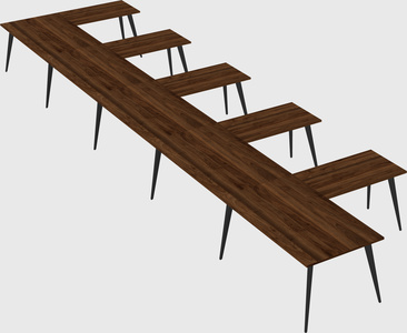 Modern l-shaped office desk