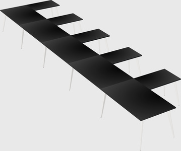 Modern l-shaped office desk