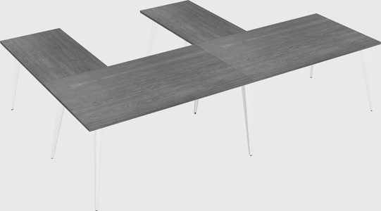 Modern l-shaped office desk