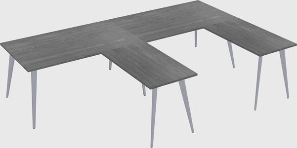 Modern l-shaped office desk