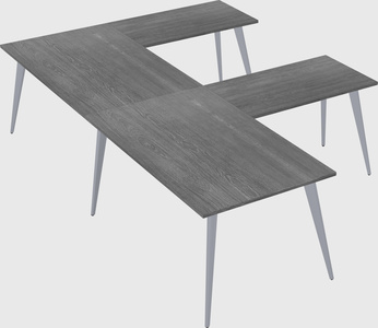 Modern l-shaped office desk