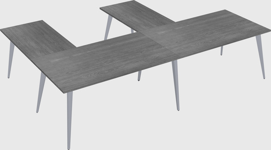 Modern l-shaped office desk