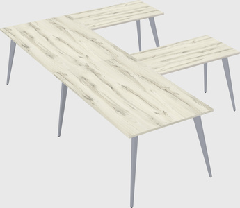Modern l-shaped office desk