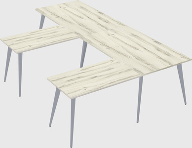 Modern l-shaped office desk