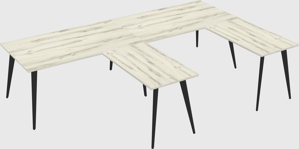 Modern l-shaped office desk