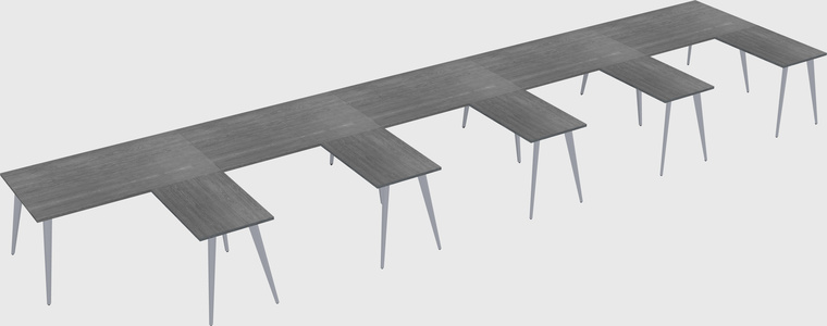Modern l-shaped office desk