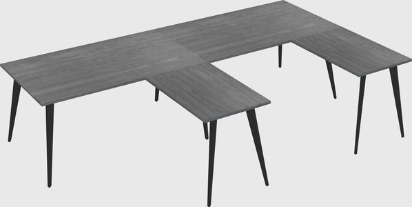 Modern l-shaped office desk