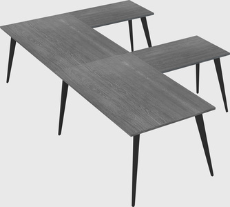 Modern l-shaped office desk