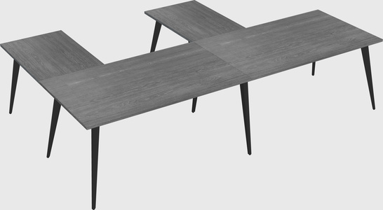 Modern l-shaped office desk