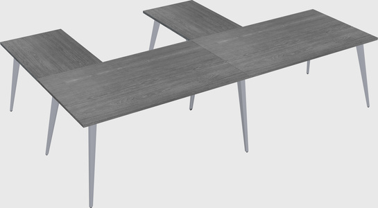 Modern l-shaped office desk
