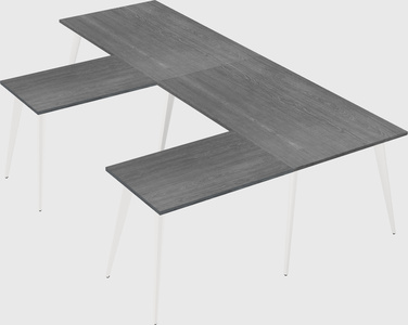 Modern l-shaped office desk