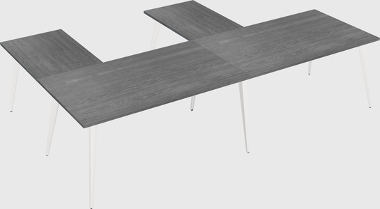 Modern l-shaped office desk