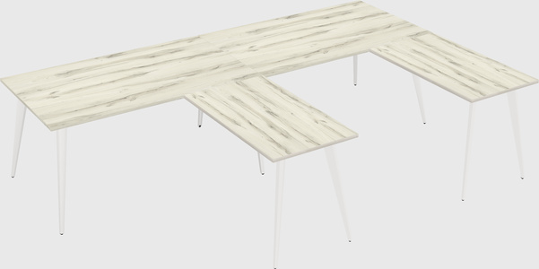 Modern l-shaped office desk