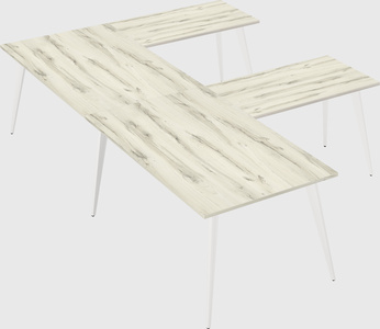 Modern l-shaped office desk