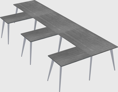 Modern l-shaped office desk