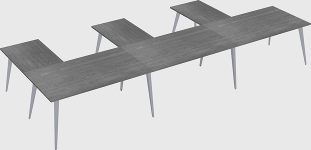 Modern l-shaped office desk