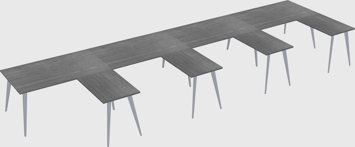 Modern l-shaped office desk