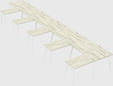 Modern l-shaped office desk