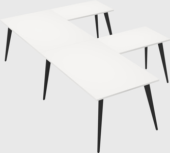 Modern l-shaped office desk