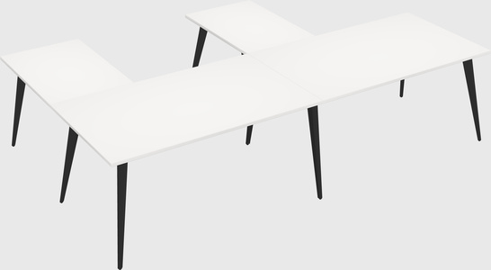 Modern l-shaped office desk