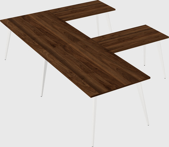 Modern l-shaped office desk