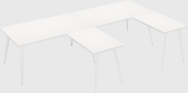 Modern l-shaped office desk